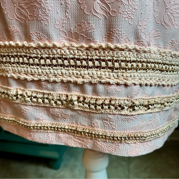 Potters Pink Lace Crochet Mini Skirt - Y2K Inspired, M - Picture 6 of 16